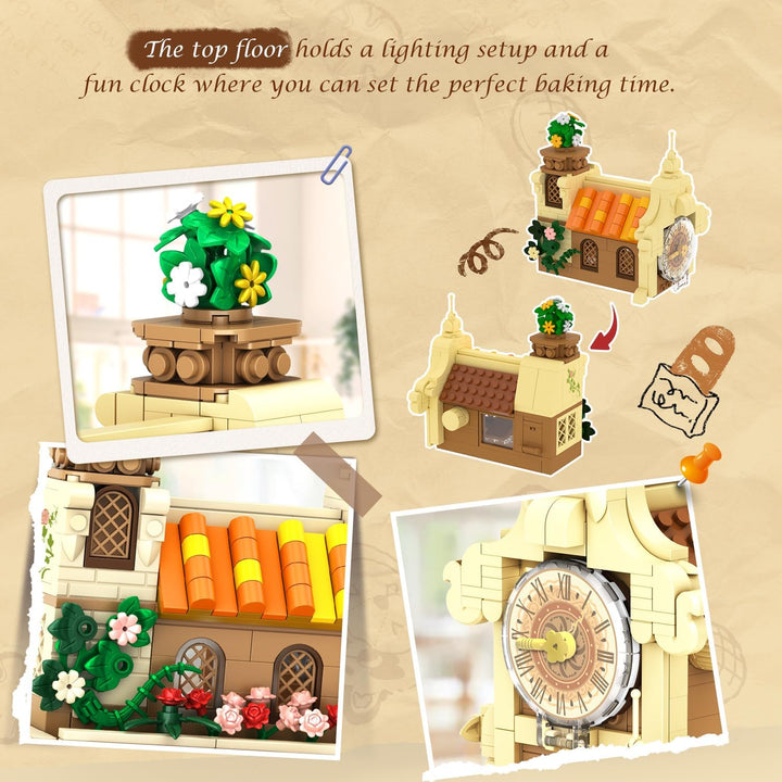 City Bakery Cafe House - Juego de construcción de casa con