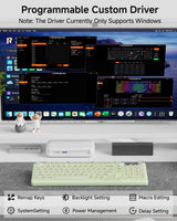 EWEADN V102 - Teclados inalámbricos, teclado para juegos de 98 tecl...