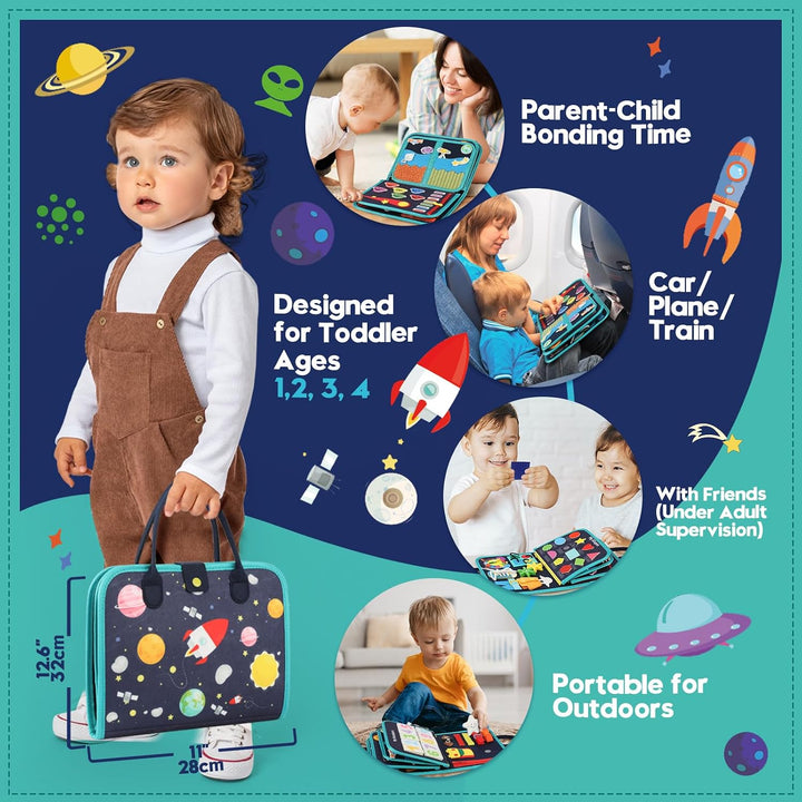Tabla de actividades sensoriales para niños pequeños: libro de acti...