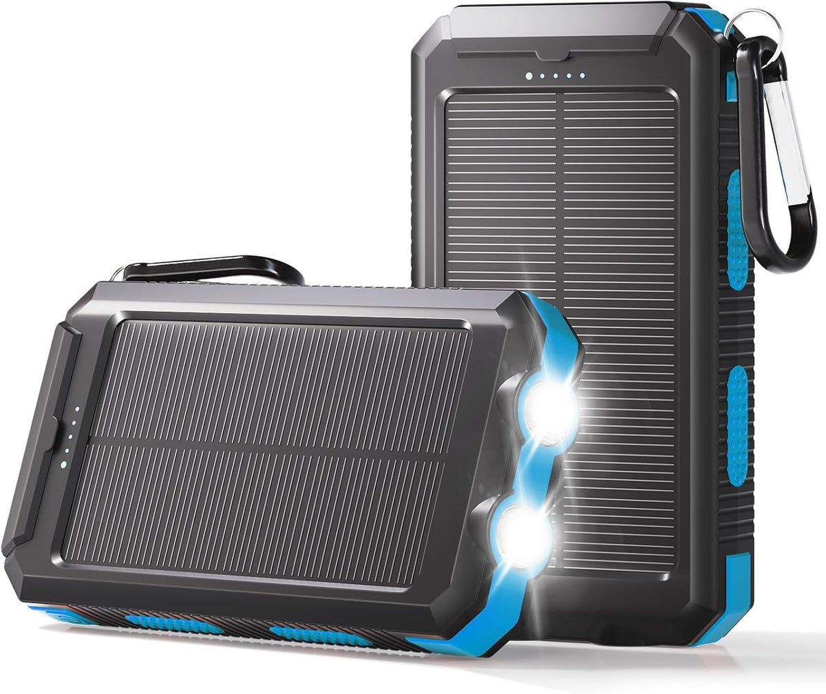 Banco de energía solar 38800mAh cargador portátil para teléfono con...