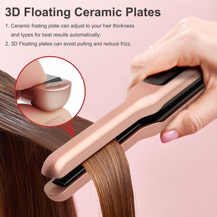 JAETON Plancha plana pequeña de 3\/10 pulgadas para rizador de pelo...