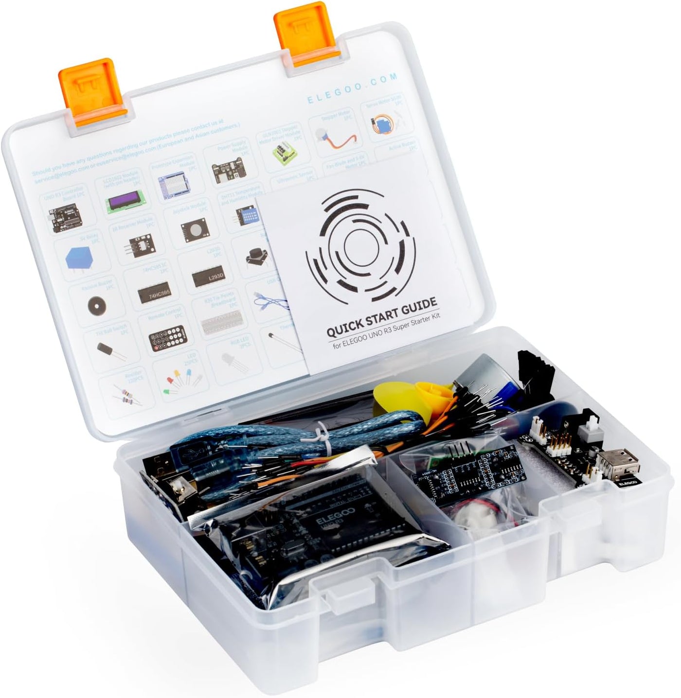 Súper kit de iniciación Proyecto Uno Elegoo con tutorial para Ardui...