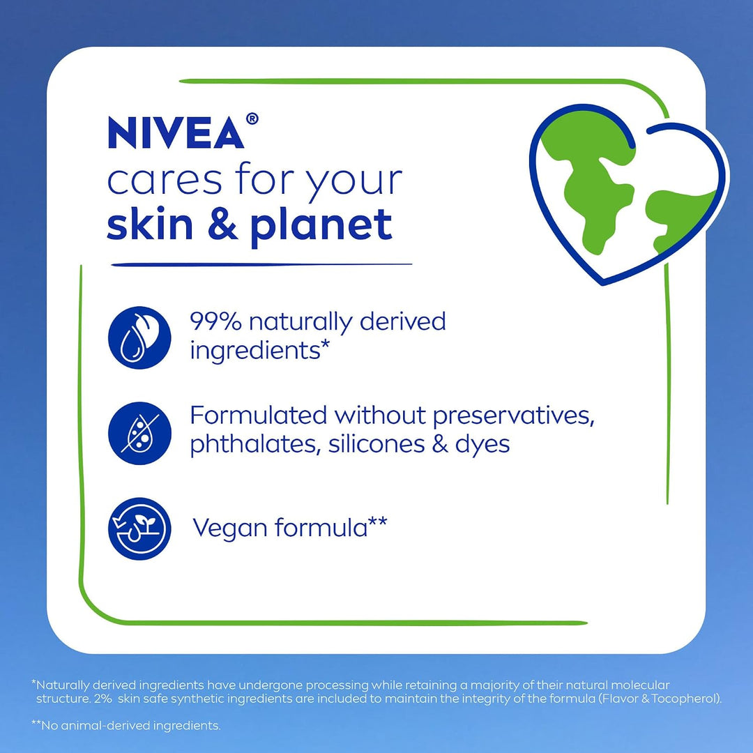 NIVEA Bálsamo labial Dewy con ácido hialurónico, ligero y ultrahidr...