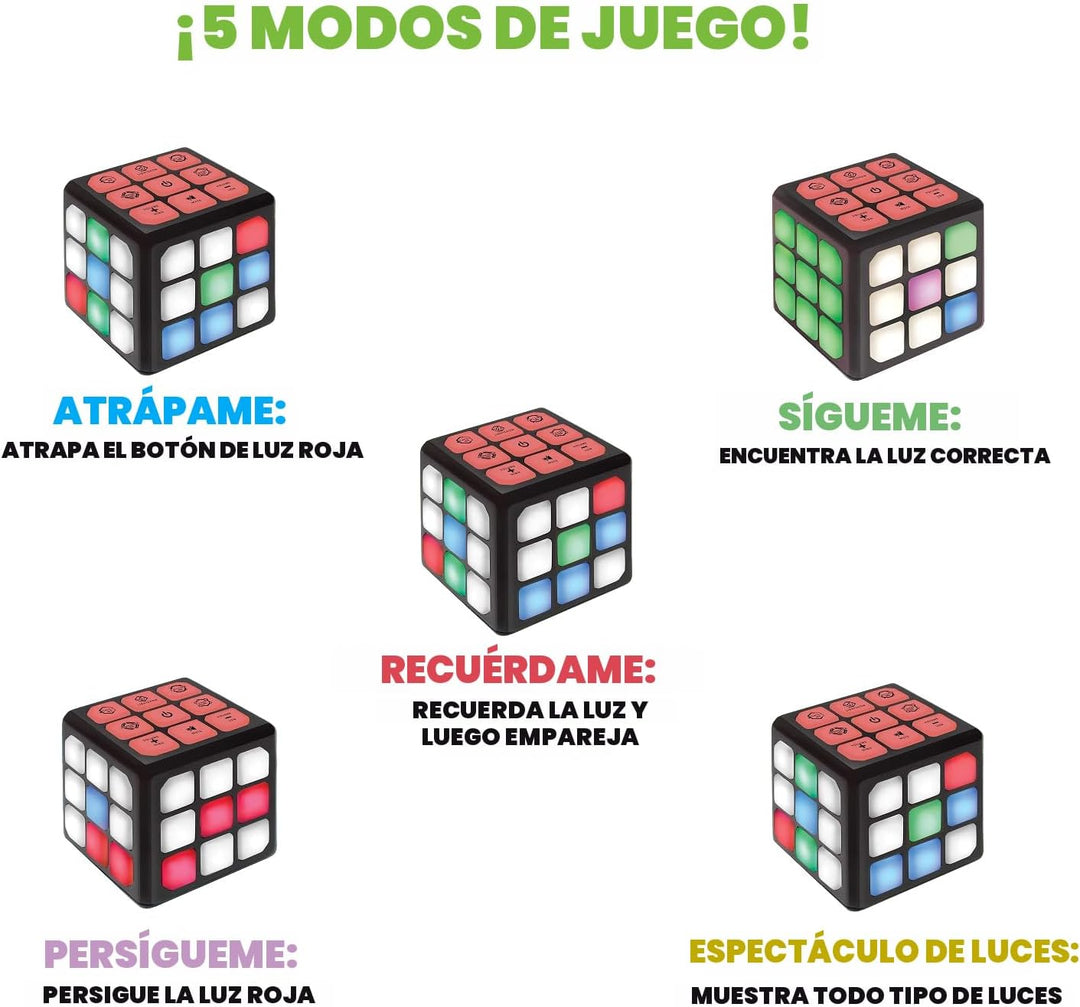 Winning Fingers Cubo Intermitente Electrónico de Memoria y Juego Ce...