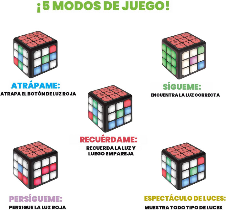 Winning Fingers Cubo Intermitente Electrónico de Memoria y Juego Ce...