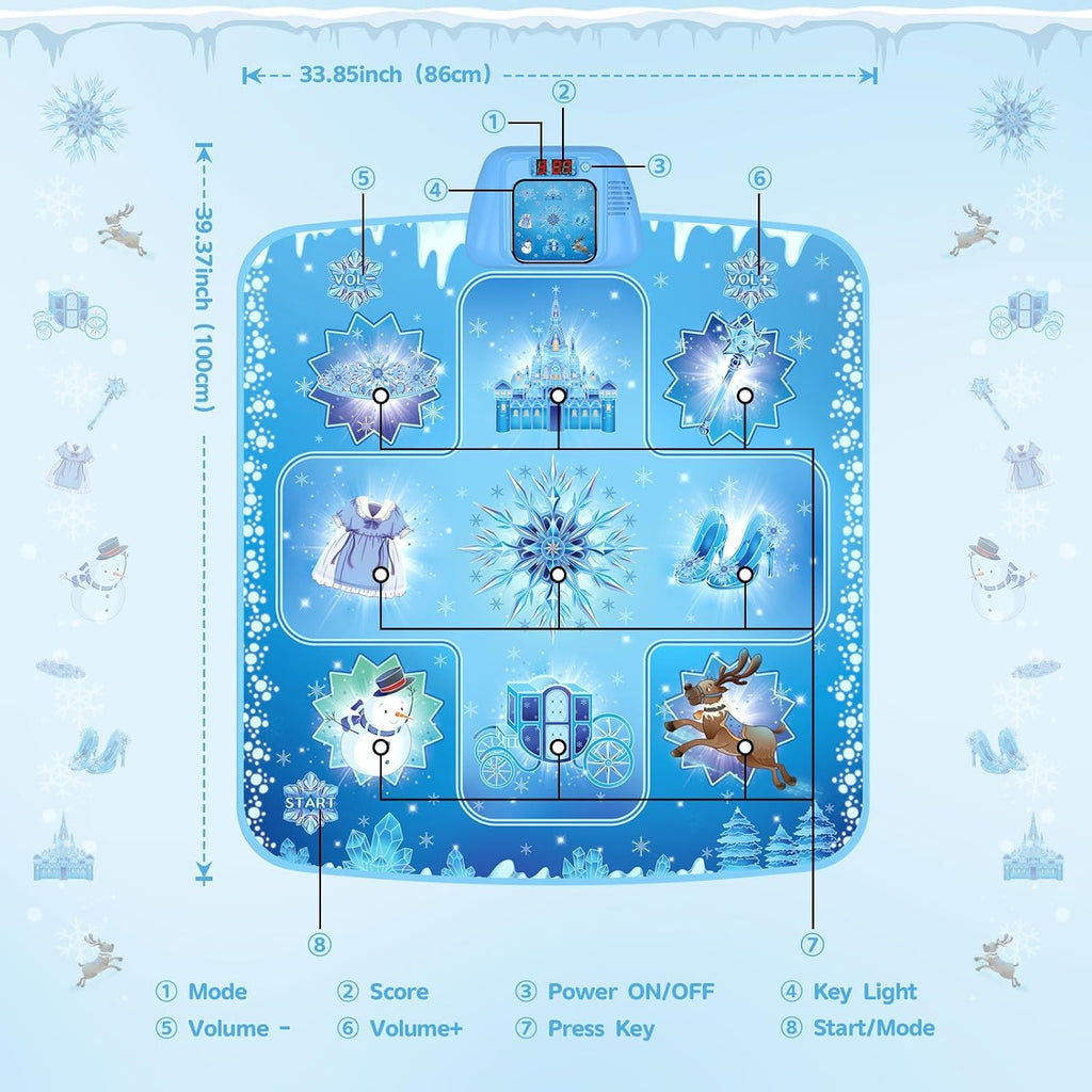 Tapete de baile de Frozen Toys para niñas de 3 a 12 años
