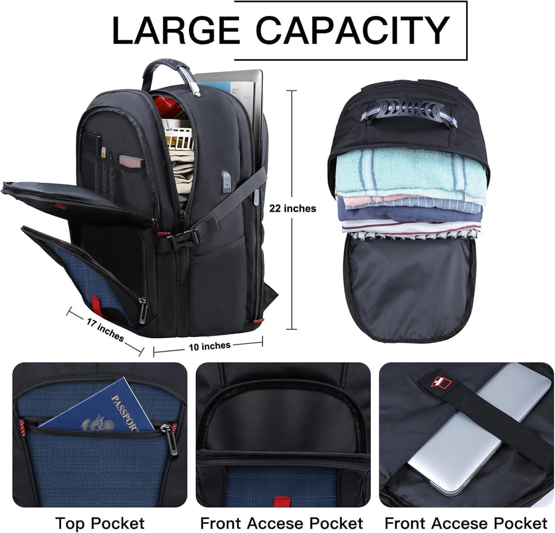 ANTERK Mochila para laptop, mochilas para laptop de 18.4 pulgadas p...