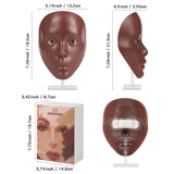 Bueuo Cara de práctica de maquillaje, 5D reutilizable de silicona,...