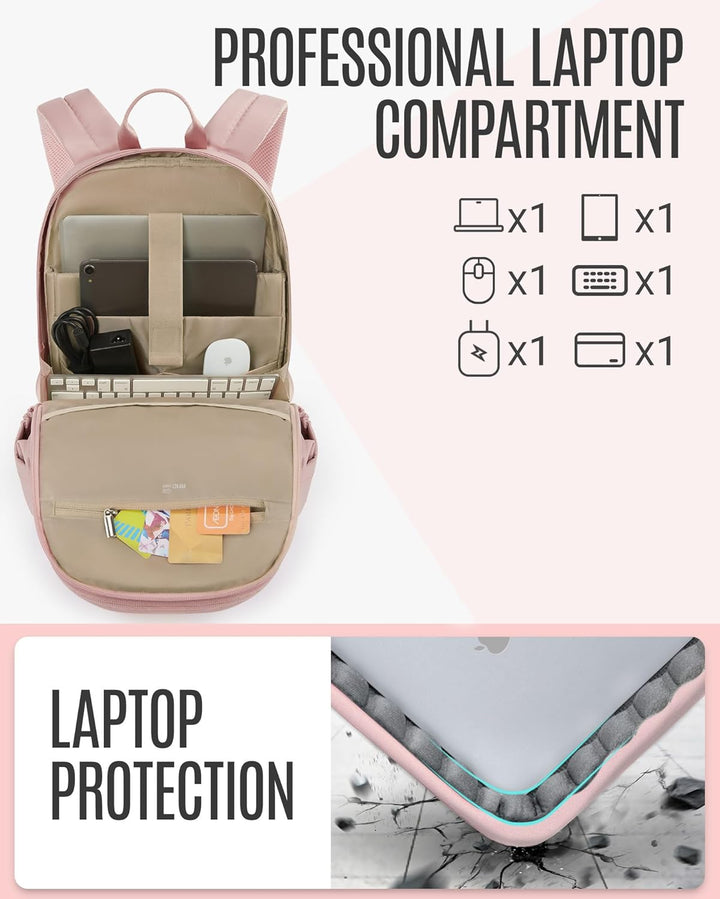 LIGHT FLIGHT - Mochila para laptop universitaria, mochila de viaje...