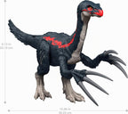 Mattel Jurassic World Teoría del Caos Slash N Roar Figura de Dinosaurio de Acción de Therizinosaurus, Garras de Ataque y Sonido, Juego Digital