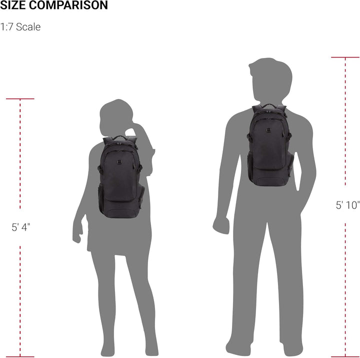 SwissGear 3598 Mochila Mochila de Día Estrecha, Gris oscuro