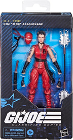 G.I. Joe Classified Series #124, Kim Jinx Arashikage, figura de acción coleccionable ninja de 6 pulgadas con 7 accesorios