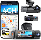 Vantrue N5S 4 canales 360 grados 2.7K Dash Cam