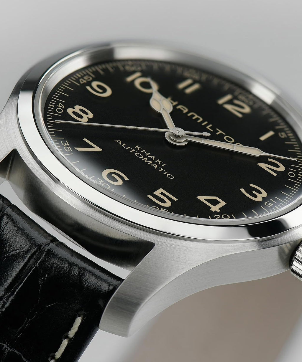 Hamilton Khaki Field Murph Reloj automático para hombre, caja de acero