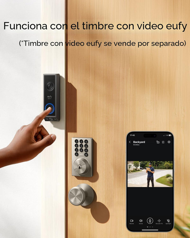 eufy Security Smart Lock C30, cerradura de puerta de entrada sin ll...