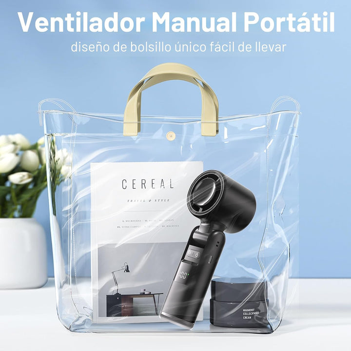 Lerat Ventilador turbo portátil de mano, 5 vientos de alta velocida...