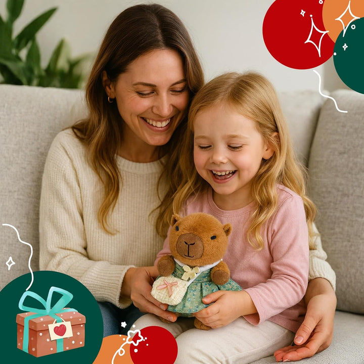 TITQWOP Juego de 9 piezas de peluche Capybara adecuado para niños y...
