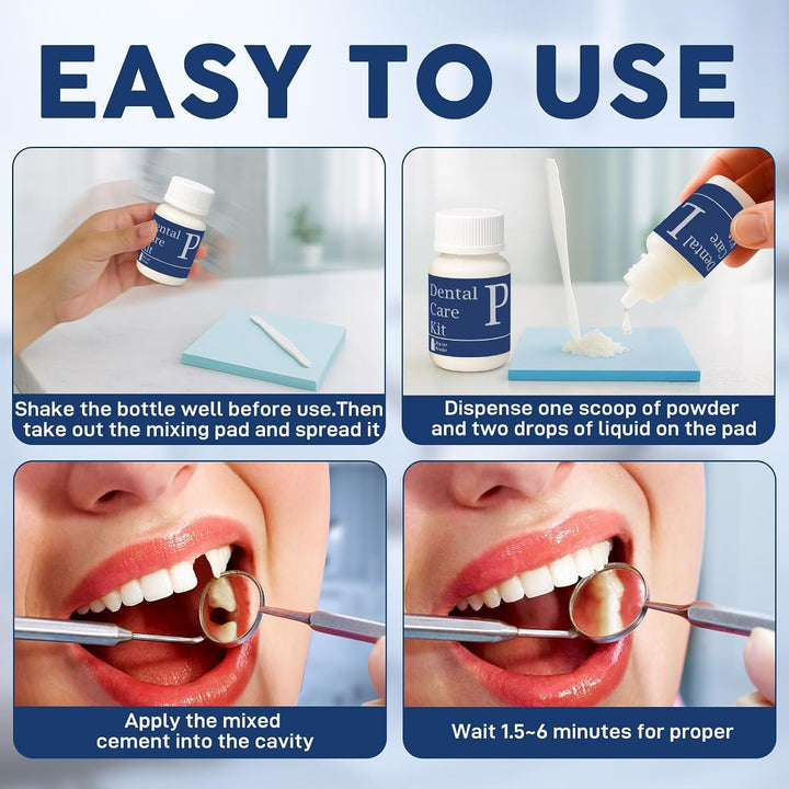 Kit de reparación dental dental con óxido de zinc Eugenol cemento d...
