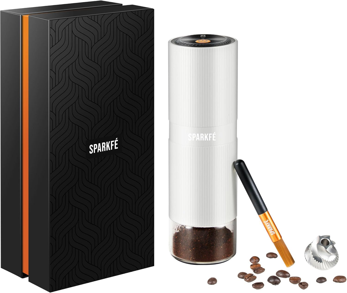 Molinillo de café eléctrico portátil, molinillo de mano recargable