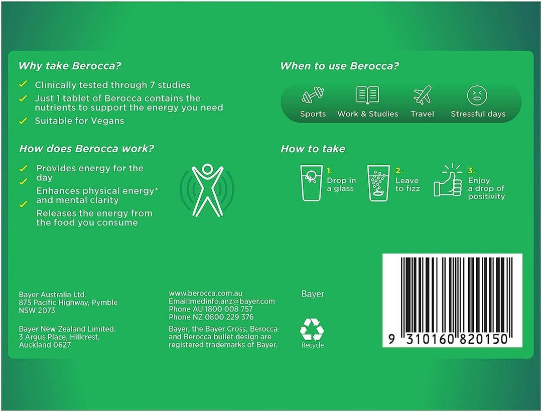 Berocca Performance Original 45 tabletas efervescentes