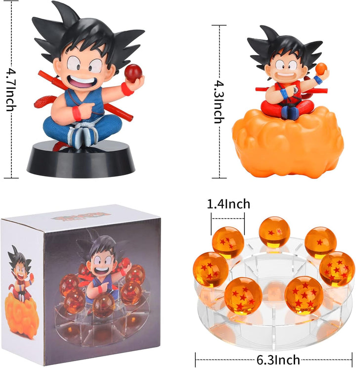 Figurita de acción de Lenporl DBZ Dragon Ball con estrellas de cris...