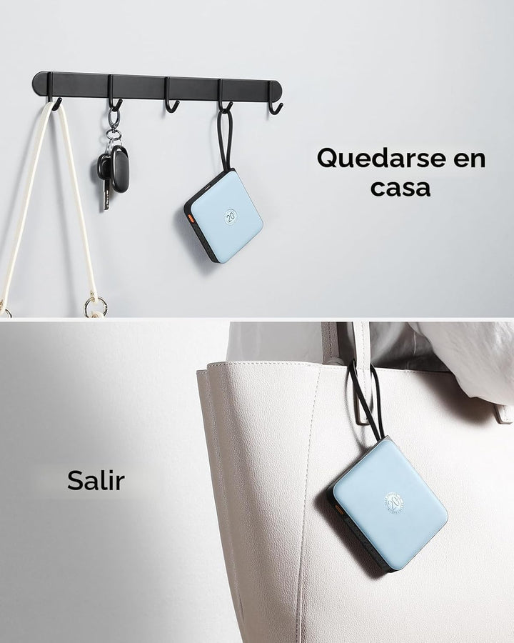 VRURC Cargador portátil para iPhone con cable incorporado, 10000mAh...