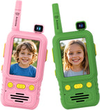 Aikmi Walkie Talkies de video para niños, juguete para niño y niña, rosa