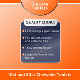 Quality Choice Tabletas de glucosa de acción rápida Sabor naranja 5...