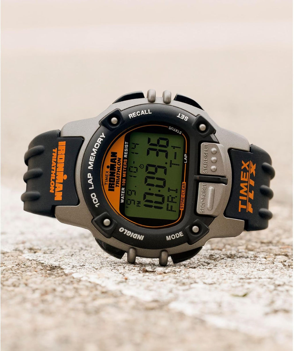 Reloj Timex Ironman Triathlon Flix para hombre, 100 vueltas, 42 mm