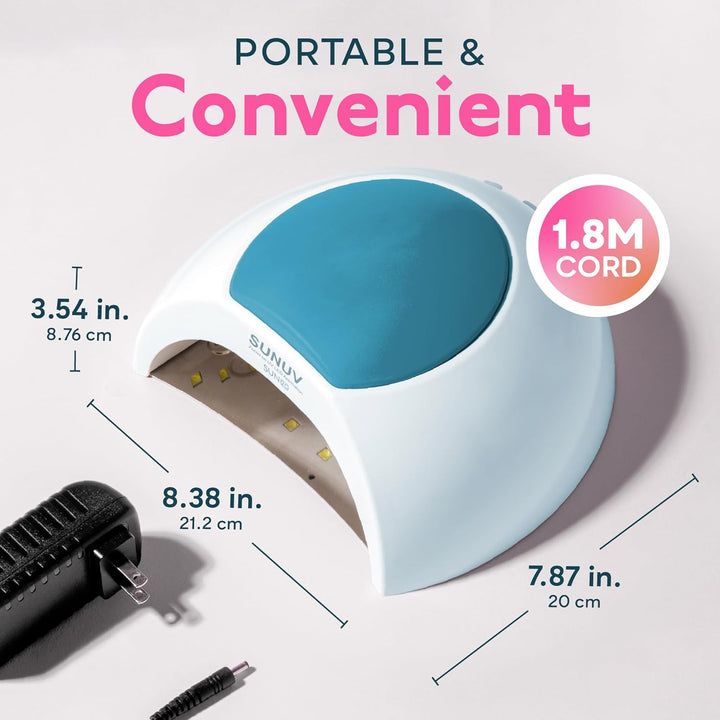 SUNUV lámpara LED UV para uñas, luz LED UV para esmalte de uñas de...