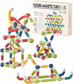 Juguetes Montessori magnéticos extensibles, 85 piezas, para niños y niñas