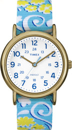 Timex Weekender reloj de pulsera deslizante de 38 mm, para mujer, Ironman, mujer Estándar, Blanco (White Swirl)