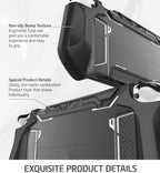 Mumba Funda acoplable para Nintendo Switch OLED 2021, Blade Series TPU Grip Funda protectora Accesorios compatibles con controlador Joy-Con de 7 pulgadas (negro)
