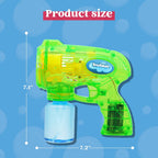 JOYIN 3 paquetes de pistolas de burbujas con 3 soluciones, máquina sopladora automática de burbujas para niños, recuerdos de fiesta, juguete de verano, cumpleaños, actividades al aire libre e interior
