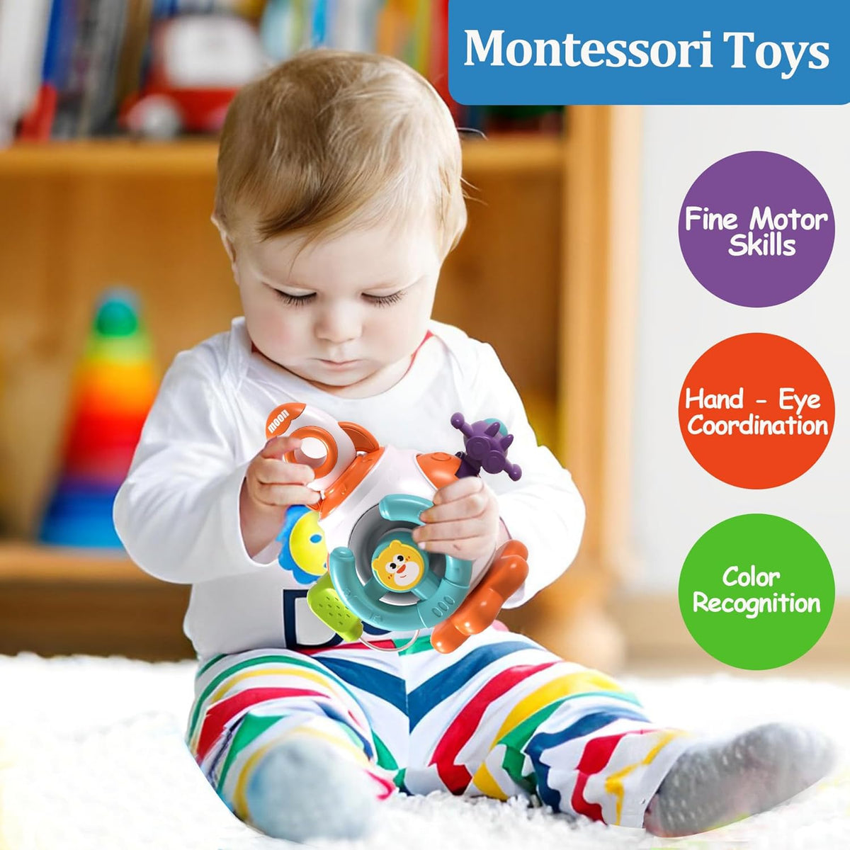 Juguetes Sensoriales Montessori para Niños Pequeños de 1-3