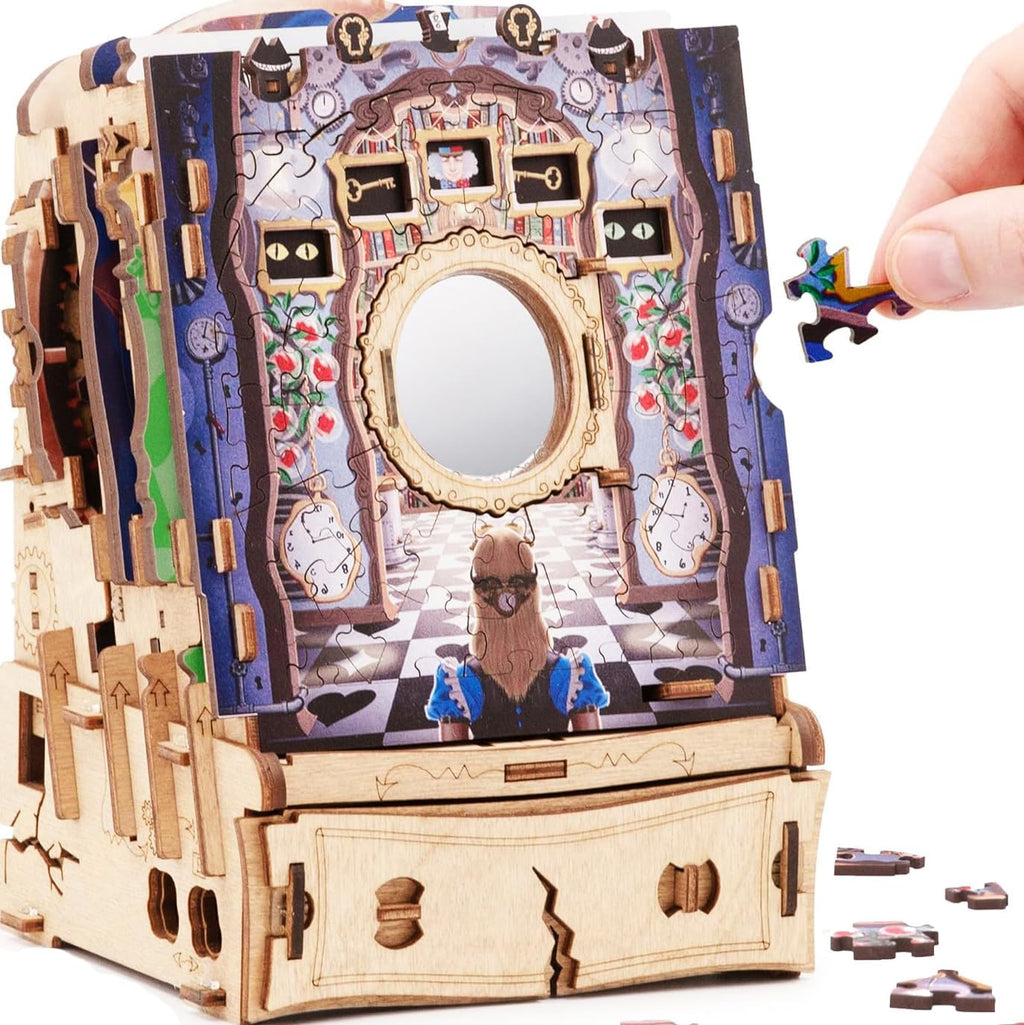 iDventure Cluepuzzle Wonderbox of Alice, caja de rompecabezas para adultos