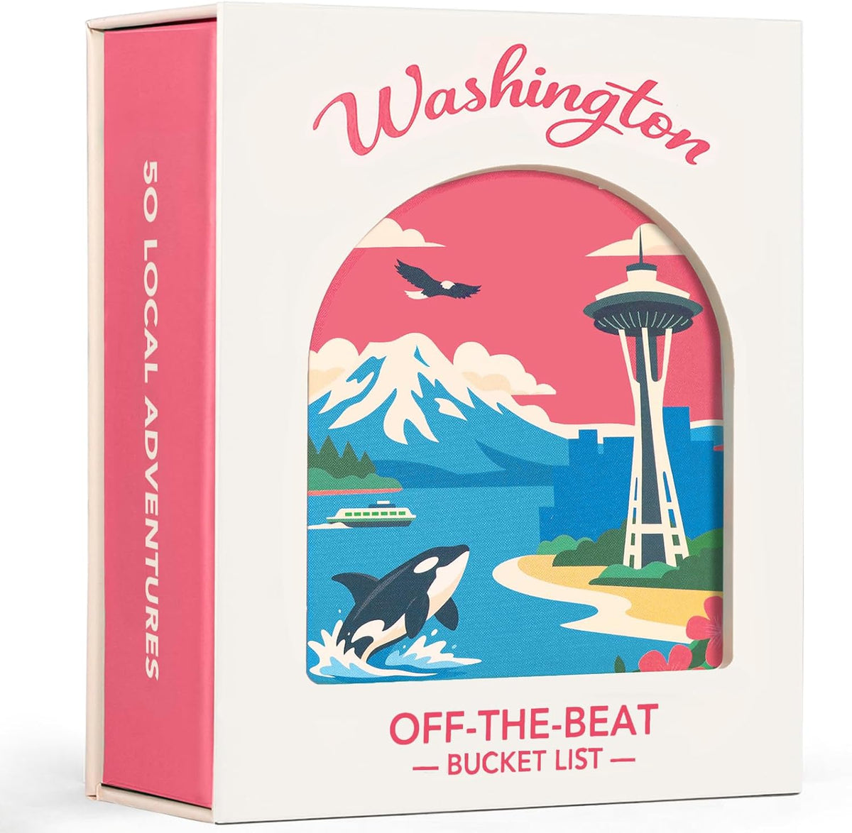 Washington Adventure - Tarjetas de lista de deseos, 50 tarjetas para rascar