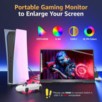 Upperizon Monitor portátil de 18.5 pulgadas FHD 125% sRGB 100Hz IPS...