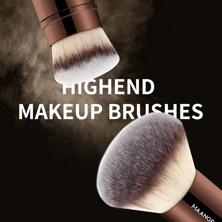 MAANGE 8 brochas de maquillaje con bolsa, pinceles de maquillaje mu...