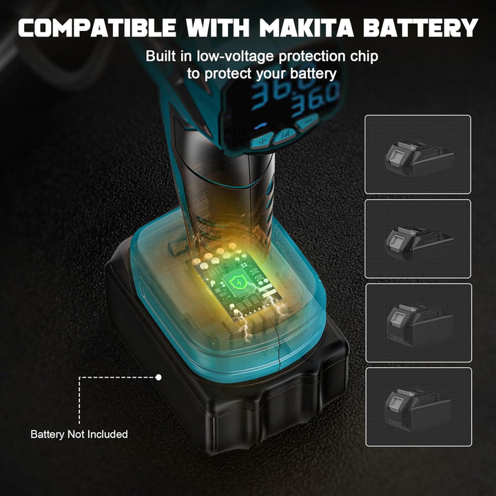 Inflador de Neumáticos Compresor de Aire Compatible con Batería Mak...