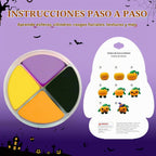 Kit de arcilla seca al aire, manualidades de Halloween, arcilla de