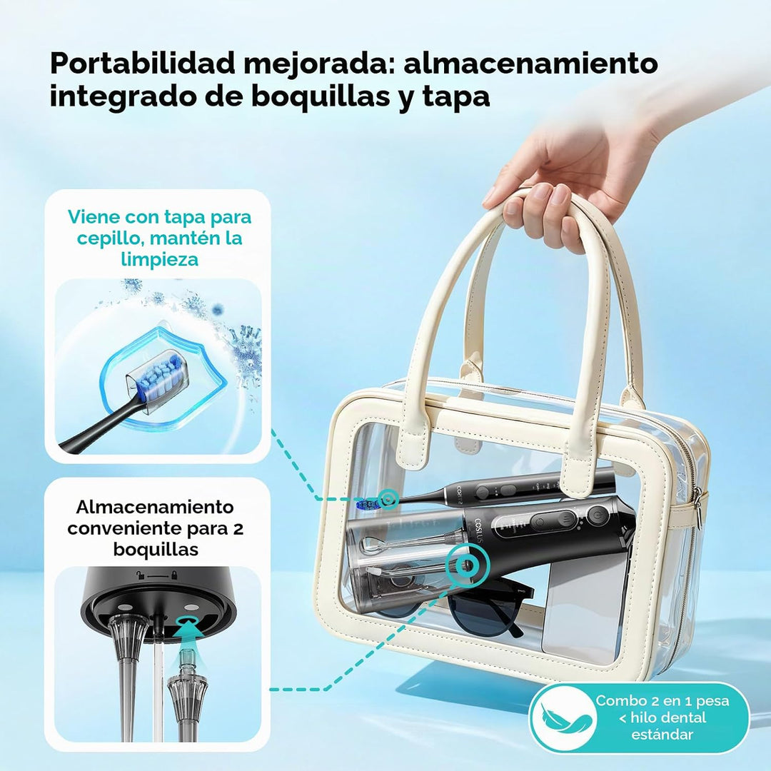 COSLUS C51C30 - Cepillo de dientes eléctrico para irrigador de agua...