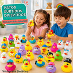 100Pcs Patitos de Goma, Mix Aleatorio en Lote de Patitos de 2 Pulgadas Mini Patitos de Goma para Bañera de Niños, Juguetes de Baño para Niños, Regalos de Cumpleaños, Utensilios para Fiesta