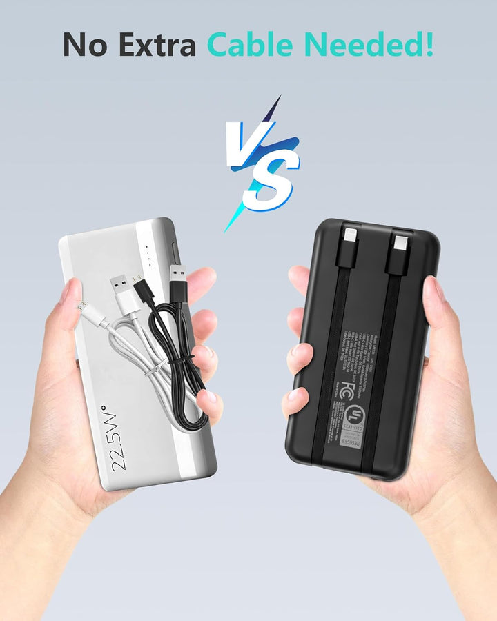 Miady [Listado UL] Paquete de 2 cargadores portátiles, 10000 mAh Sl...
