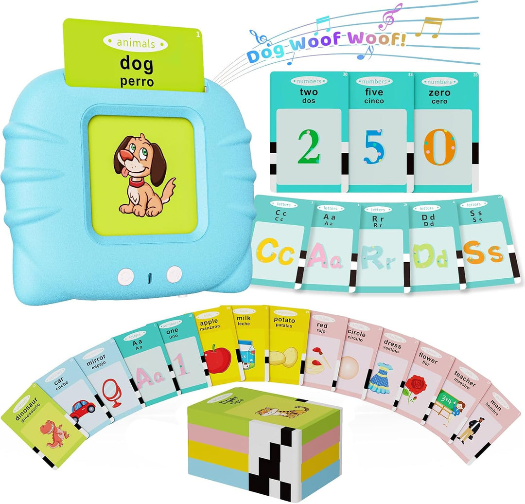 Aullsaty Tarjetas didácticas parlantes para niños de 1 a 5 años, 53...