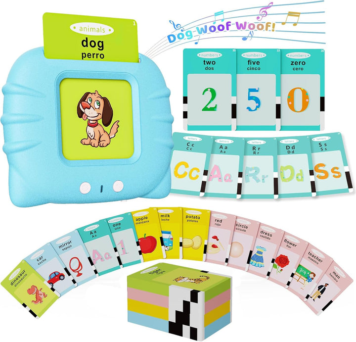 Aullsaty Tarjetas didácticas parlantes para niños de 1 a 5 años, 53...