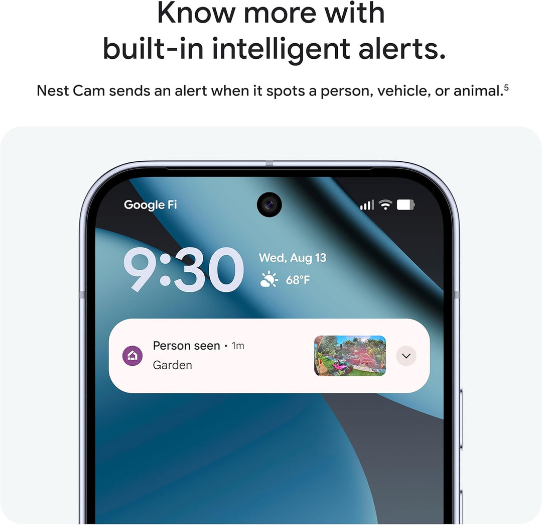 Google Nest Cam Outdoor (cableada, 2.ª generación) - Paquete de 2 -...