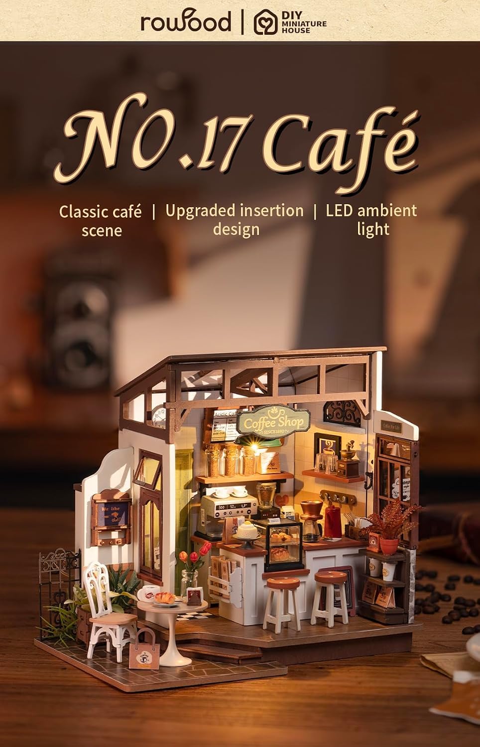 Rowood DIY - Kits de manualidades en miniatura para adultos, para mujeres y