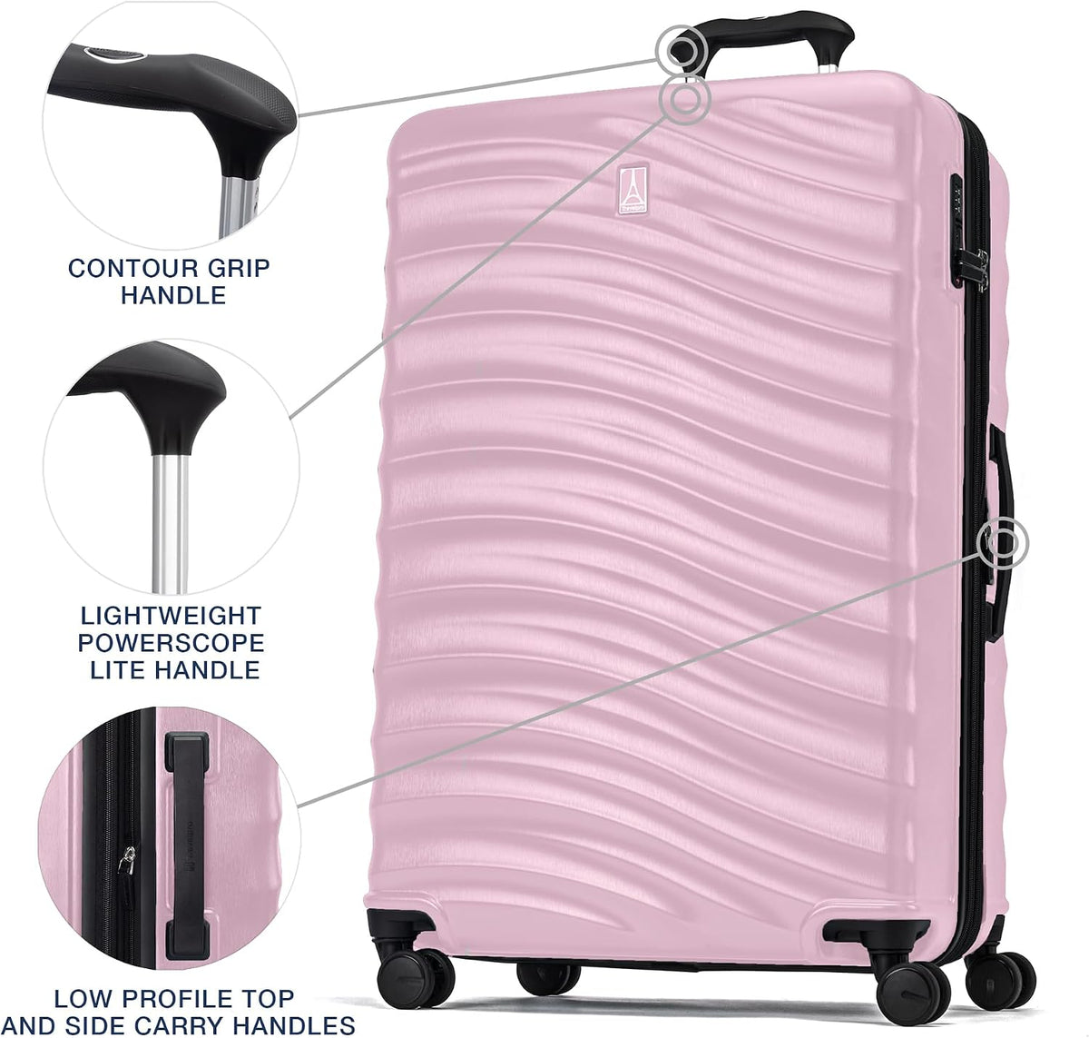 Travelpro Maxlite Air V2 Maleta de carcasa rígida expandible, Rosa