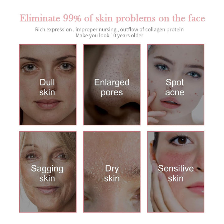 Serum facial 5 en 1, kit de cuidado de la piel hidratante para la c...